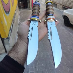 چاقو کلکسیونی دستساز مدل شکاری چوبی استاد علیخانی