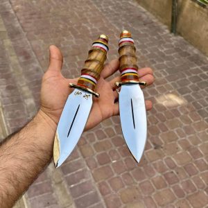 چاقو کلکسیونی دستساز مدل شکاری دولب استاد علیخانی